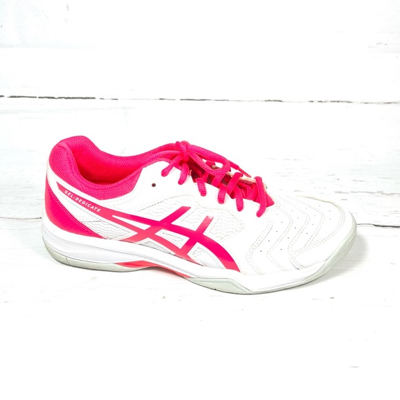 Asics Gel Dedicate 6 Women’s Running Shoes Size 9.5 1042A067 White Pink. - Picture 3 of 12